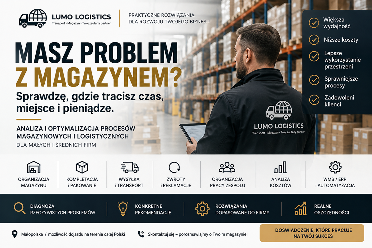 Audyt i optymalizacja magazynu oraz logistyki